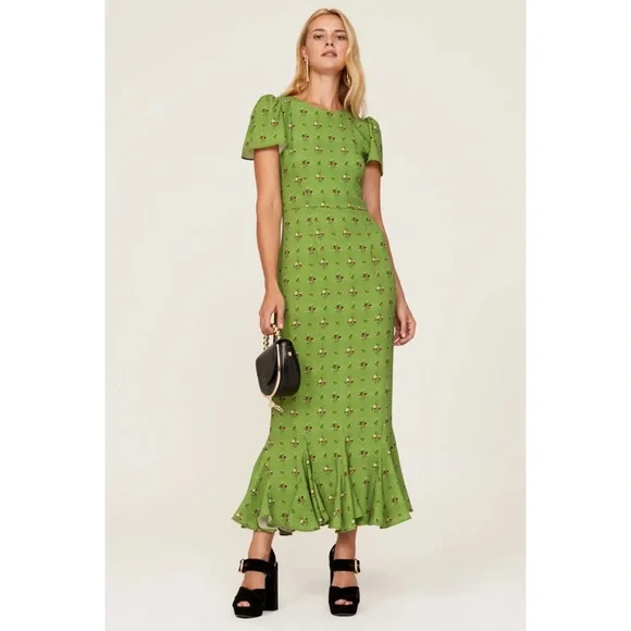 RHODE | Dresses | Rhode Lulani Bouquet Clover Midi Dress 2 Revolve Shop Bop  | Poshmark